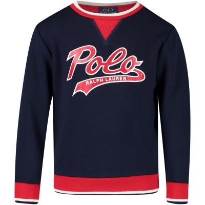 Afbeelding van Ralph Lauren 321703658 kindertrui navy