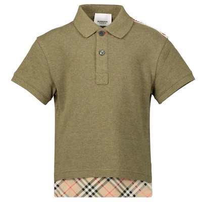 Burberry 8011448 kinder polo army Afbeelding van Burberry 8011448 kinder polo army