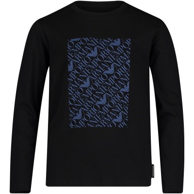Afbeelding van Armani 6Z4T04 kinder t-shirt zwart
