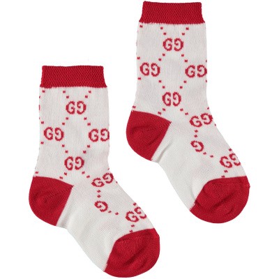 Afbeelding van Gucci 557012 babysokjes wit
