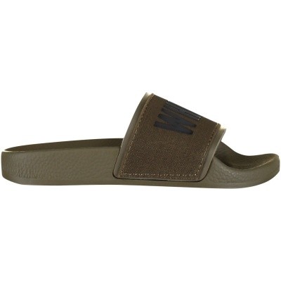 Afbeelding van The white Brand ELASTIC MINIMAL KIDS kinderslippers army