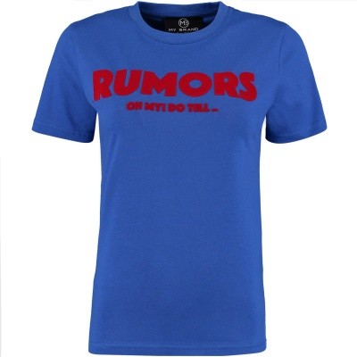 Afbeelding van My Brand WMBTS074GM013 dames t-shirt blauw