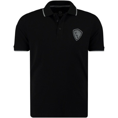 Afbeelding van My Brand MMBPO009G3028 heren polo zwart