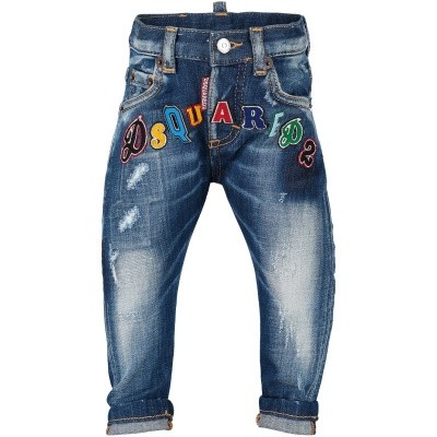 Afbeelding van Dsquared2 DQ031K babybroekje jeans