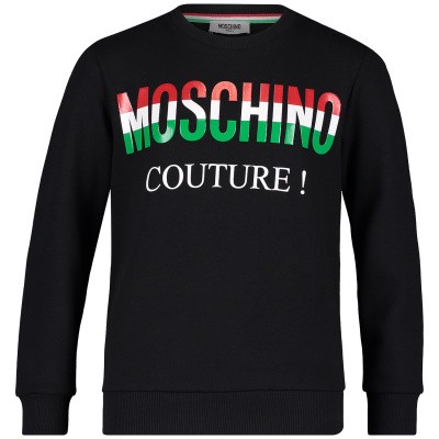Afbeelding van Moschino HUF02T kindertrui zwart