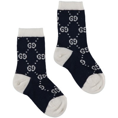 Afbeelding van Gucci 557012 babysokjes navy