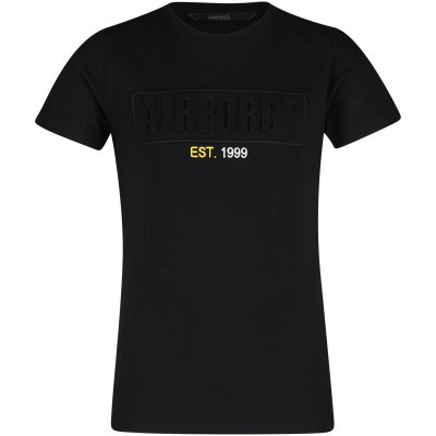 Afbeelding van Airforce B0508 kinder t-shirt zwart