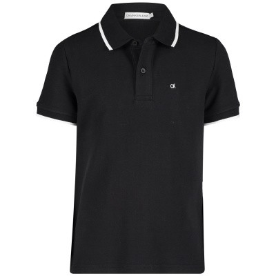 Afbeelding van Calvin Klein IB0IB00026 kinder polo zwart