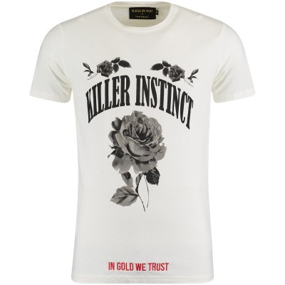 Afbeelding van in Gold We Trust FA070 heren t-shirt wit