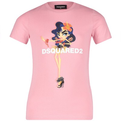 Afbeelding van Dsquared2 DQ03CL kinder t-shirt licht roze