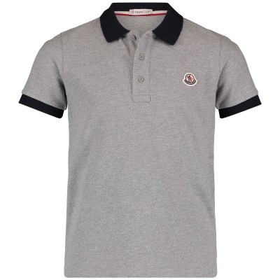 Afbeelding van Moncler 8307850 kinder polo grijs