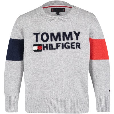 Afbeelding van Tommy Hilfiger KB0KB04820 B baby trui grijs