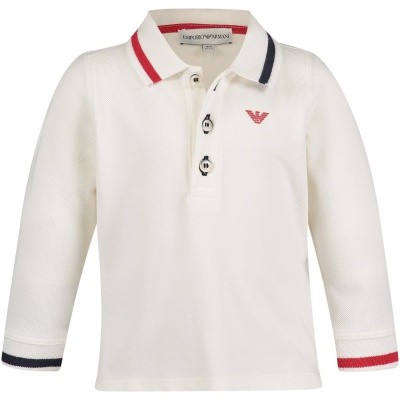 Afbeelding van Armani 6ZHF02 baby polo off white