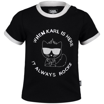 Afbeelding van Karl Lagerfeld Z95046 baby t-shirt zwart