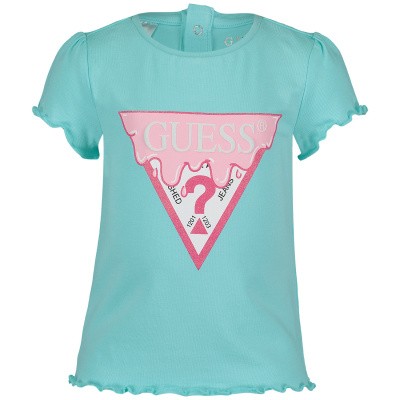 Afbeelding van Guess A92I02 baby t-shirt turquoise