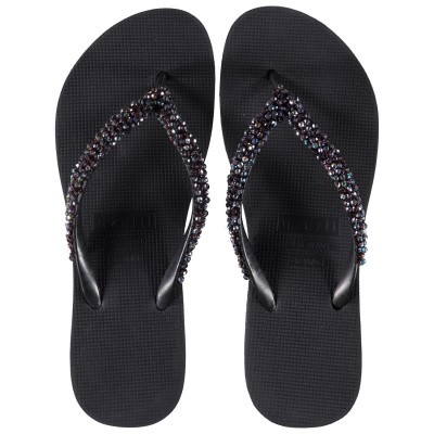 Afbeelding van UZURII PRECIOUS CLASSIC BLACK dames slippers zwart