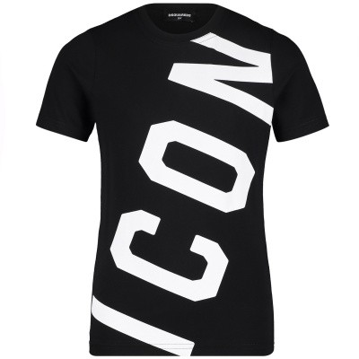 Afbeelding van Dsquared2 DQ038T kinder t-shirt zwart
