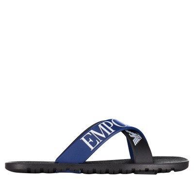 Afbeelding van Armani XYPS03 kinderslippers zwart