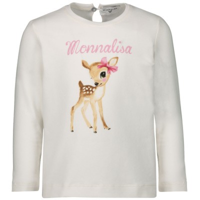 MonnaLisa 314600S1 baby t-shirt off white Afbeelding van MonnaLisa 314600S1 baby t-shirt off white