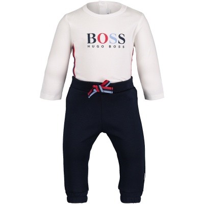 Afbeelding van Boss J98225 babysetje wit
