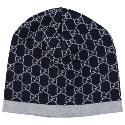 Afbeelding van Gucci 418609 kindermuts navy