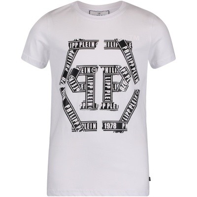 Afbeelding van Philipp Plein BTK0607 kinder t-shirt wit