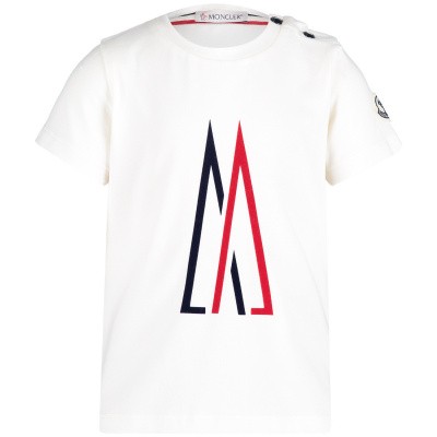 Afbeelding van Moncler 8024750 baby t-shirt off white