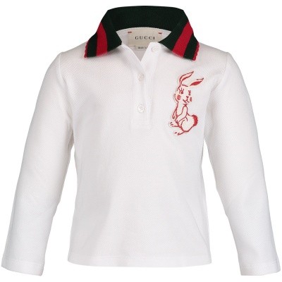 Afbeelding van Gucci 518610 baby polo wit