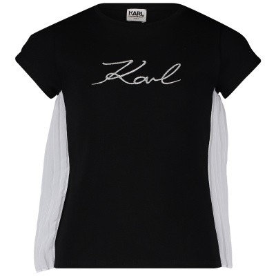 Afbeelding van Karl Lagerfeld Z15182 kinder t-shirt zwart