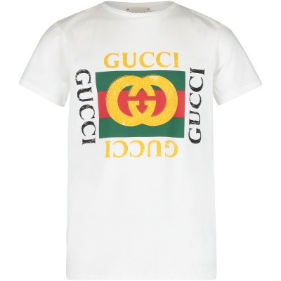 Afbeelding van Gucci 475740 kinder t-shirt off white