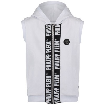 Afbeelding van Philipp Plein BJC0008 kindervest wit
