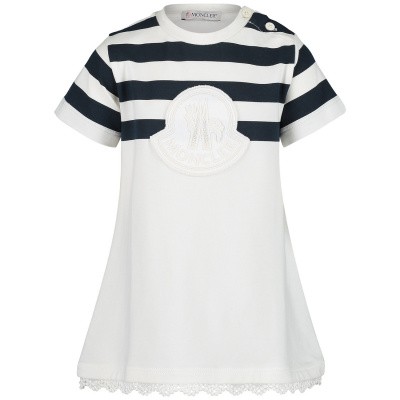 Afbeelding van Moncler 8069650 babyjurkje off white