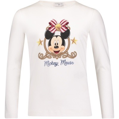 Afbeelding van MonnaLisa 192604S6 kinder t-shirt off white