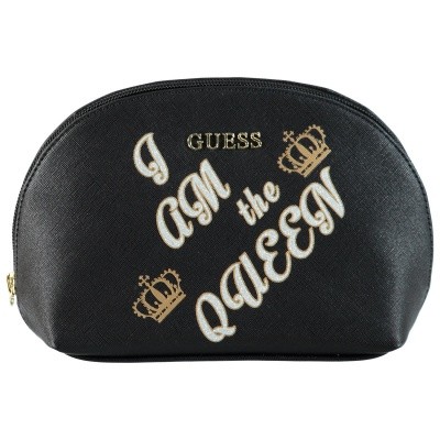 Afbeelding van Guess PWBEQUP8407 dames make-up tasje zwart