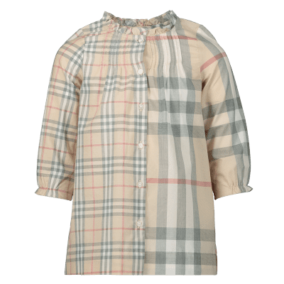 Burberry 8013778 babyjurkje licht beige Afbeelding van Burberry 8013778 babyjurkje licht beige