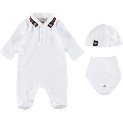 Afbeelding van Gucci 516323 babysetje wit