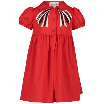 Afbeelding van Gucci 542965 babyjurkje rood
