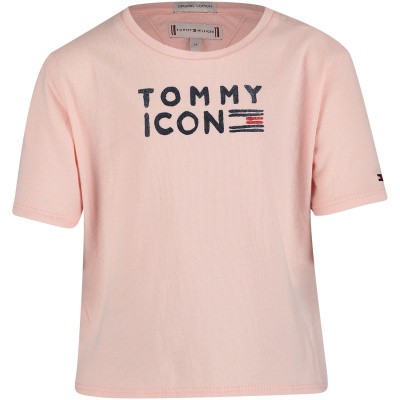 Afbeelding van Tommy Hilfiger KG0KG04392 B baby t-shirt licht roze