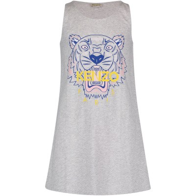 Afbeelding van Kenzo KN30158 kinderjurk licht grijs