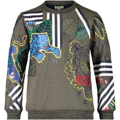 Afbeelding van Kenzo KM15618 kindertrui army