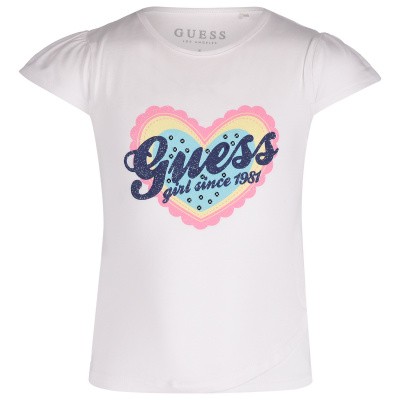 Afbeelding van Guess K92I16 kinder t-shirt wit