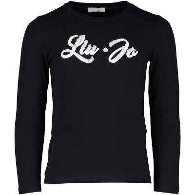 Afbeelding van Liu Jo K68131 kinder t-shirt zwart