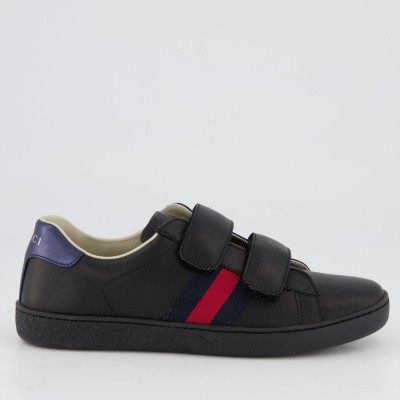 Afbeelding van Gucci 455448 CPWP0 kindersneakers zwart
