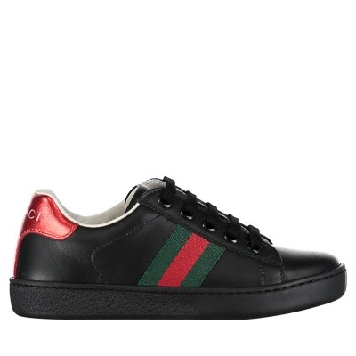 Afbeelding van Gucci 433148 CPWE0 kindersneakers zwart