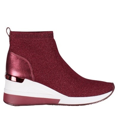 Afbeelding van Michael Kors 43F8SKFE8D dames sneakers bordeaux