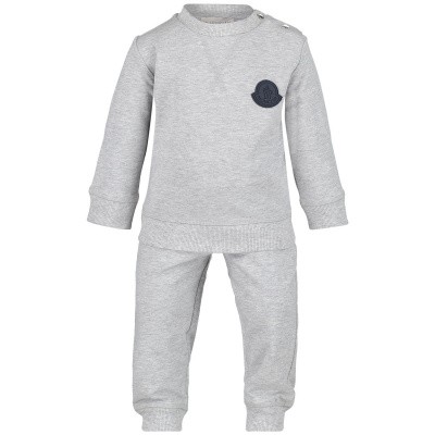 Afbeelding van Moncler 8812505 baby joggingpak grijs