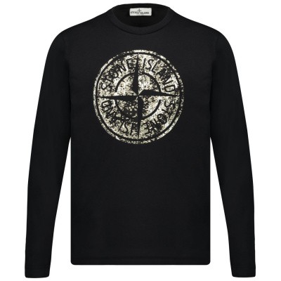 Stone Island 711621157 kinder t-shirt zwart Afbeelding van Stone Island 711621157 kinder t-shirt zwart