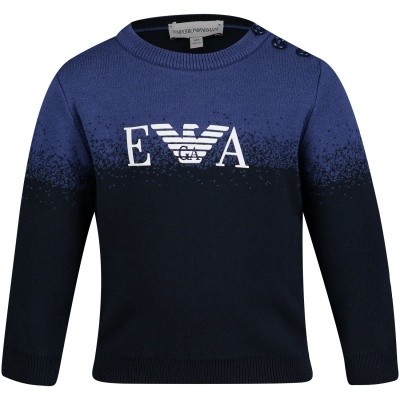 Afbeelding van Armani 6ZHM54 baby trui navy