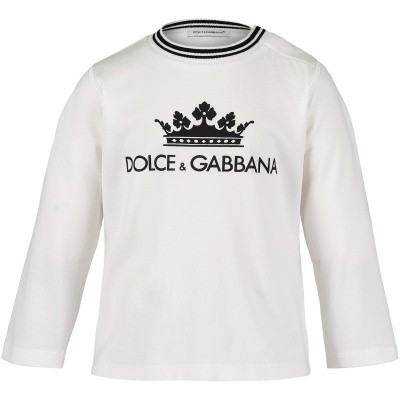 Afbeelding van Dolce & Gabbana L1JT7M G7OGY baby t-shirt wit