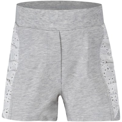 Afbeelding van MonnaLisa 391404A8 baby shorts licht grijs
